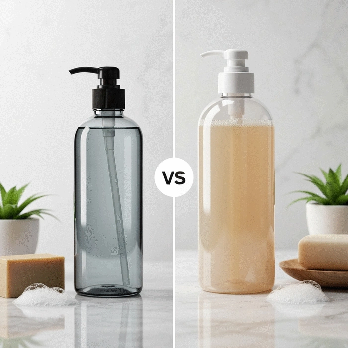 Differences Between Plastic and Glass Hand Wash Bottles: Pros and Cons